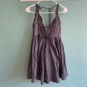 Gray Lace Free People Dress